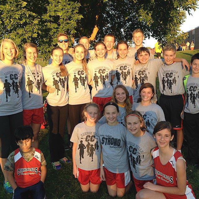 Boys and girls cross country team