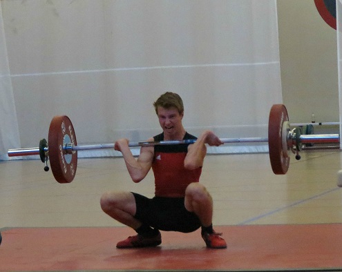Jackson Bahr competes in Cannon Falls weightlifting meet