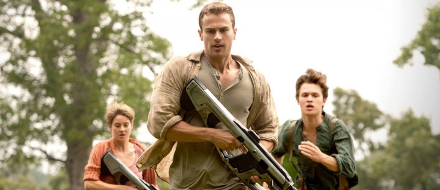 Tris, Caleb, and Four in the Insurgent trailer