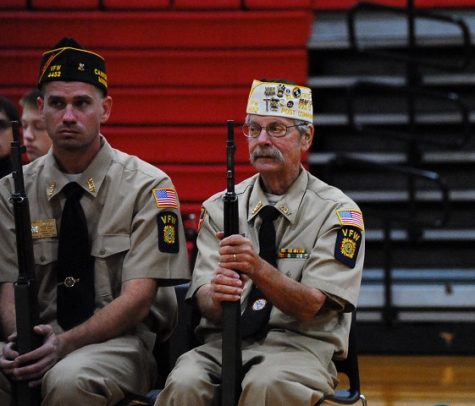 Veterans listen to Superintendent Giese