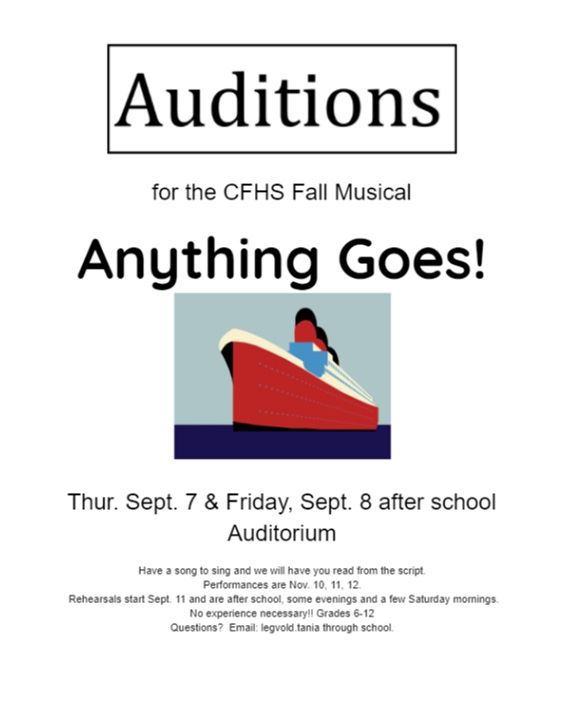 Musical auditions are steaming ahead