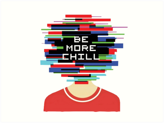 Cover art of the musical, Be More Chill.