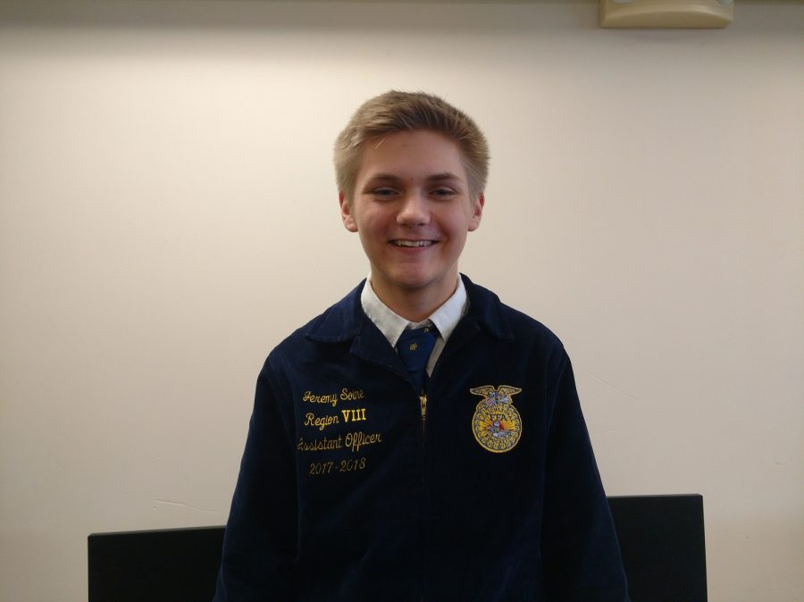 Jeremy Soine is the Cannon Falls FFA president
