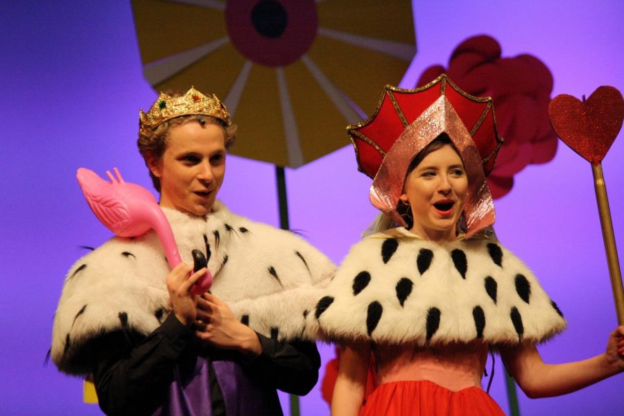 The King and Queen of Hearts enjoy a moment during Alice @ Wonderland