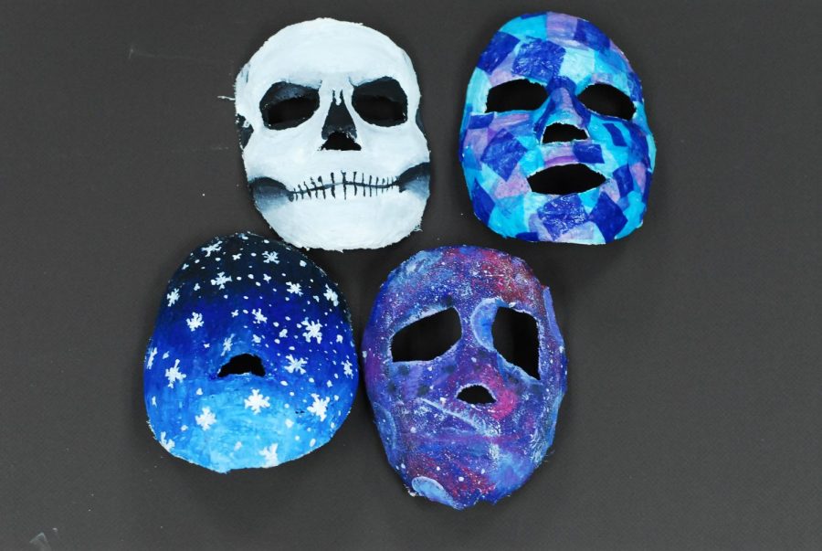 These are a few examples of finished masks.