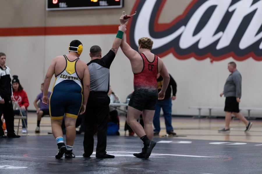 Ryan Linde often was victorious on the mat for the Bombers. 