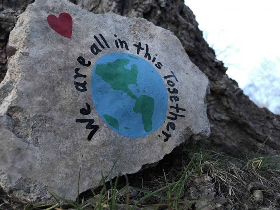 This rock captures the feeling around town.