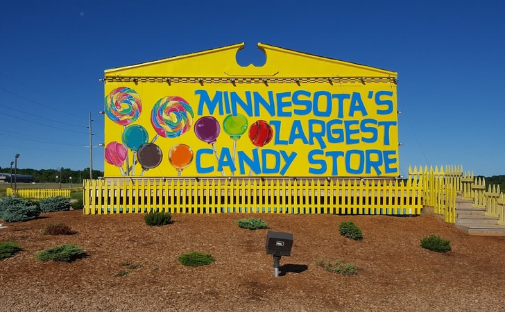 The store is known for it's humongous assortment of sweet treats.