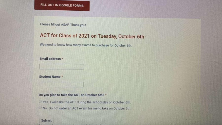 Mrs. Hoffman sent out an exclusive google form to the senior class.