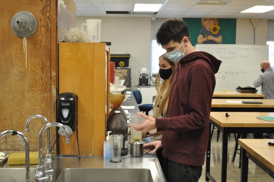 With limited materials and class time, students must share materials. Due to COVID, materials must be disinfected after each use, a time-consuming task.