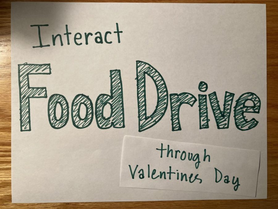 For the next couple of weeks, students will have the opportunity to donate food at school to support the  local food drive.
