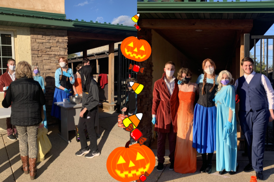 Members of CFHSs theater department made an appearance at Trick or Trot this year.
