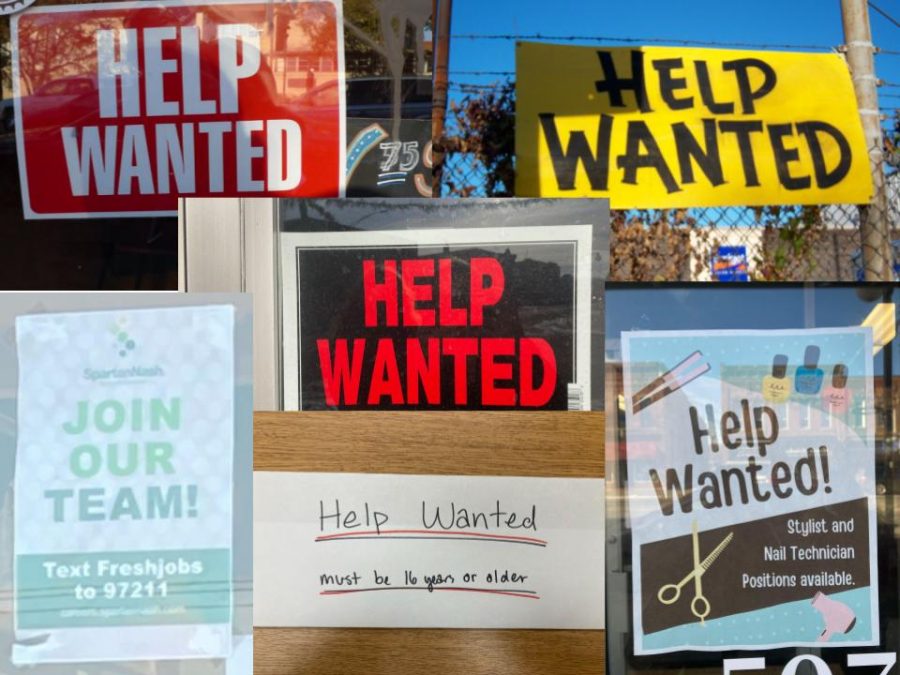 Stores in downtown Cannon Falls and beyond have help wanted posted in their windows.