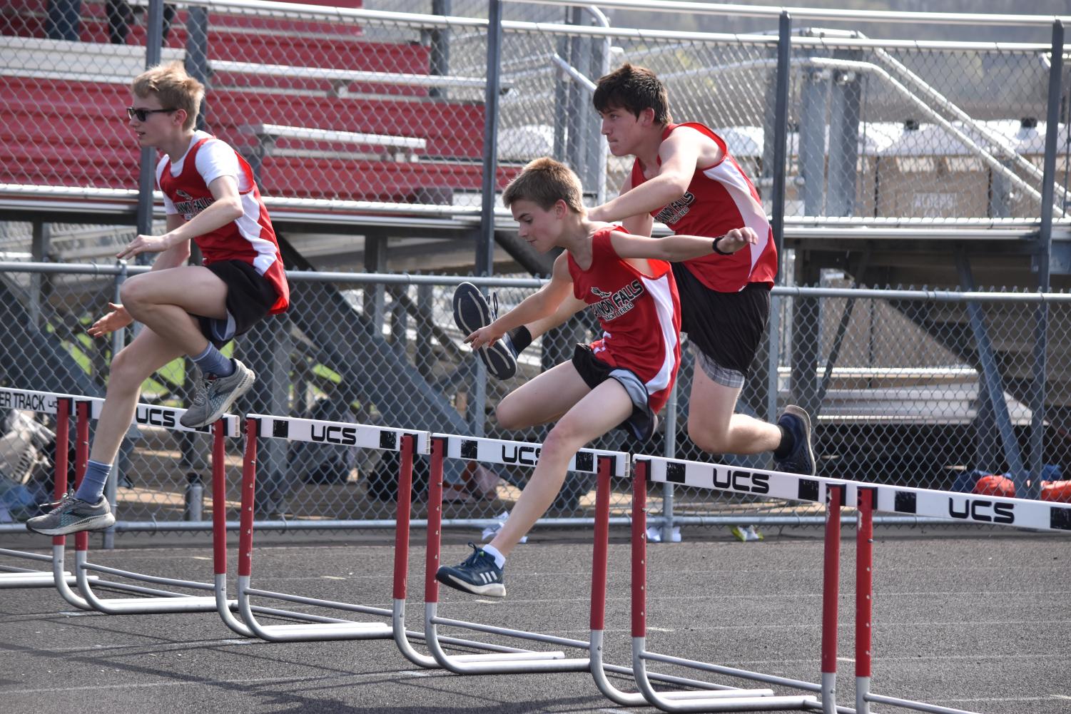 Middle school hurdlers take on the competition