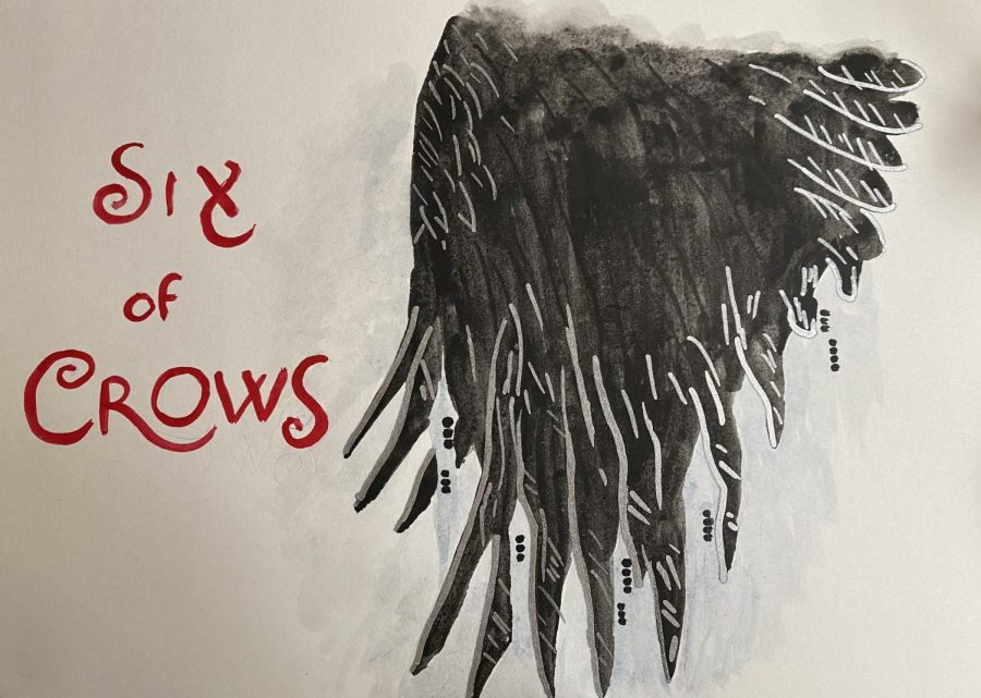 The crows wing is, unsurprisingly, a key symbol for the Six of Crows series. 