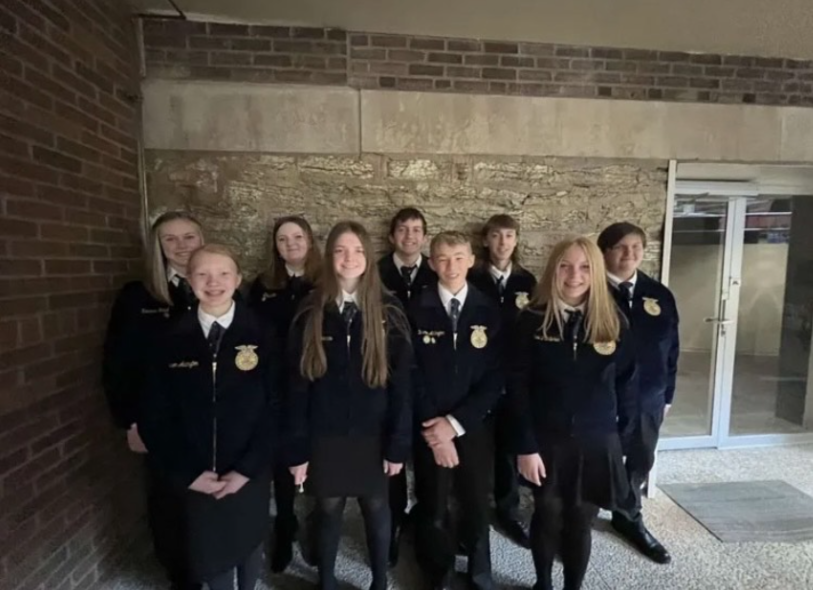 The CF Middle School FFA team goes to competition.