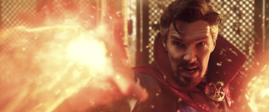 Dr. Strange, played by Benedict Cumberbatch, unleashes his power.