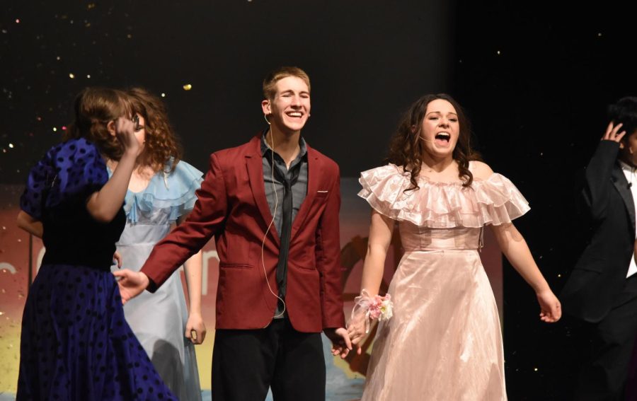 Teagan Strecker and Tristin Qualey played the main characters in the Footloose musical this year. 