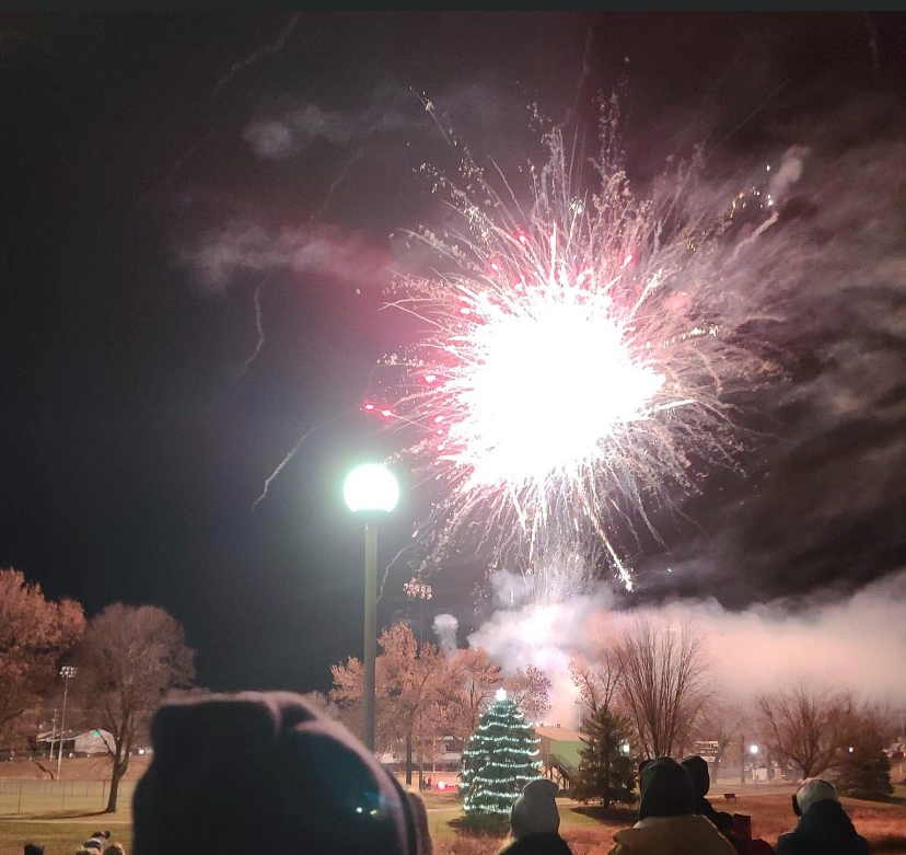 A firework display tied the eventful day in a bow after the tree lighting.