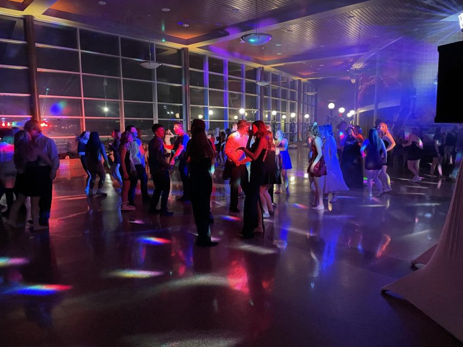 High school students danced the night away with a New Years theme.
