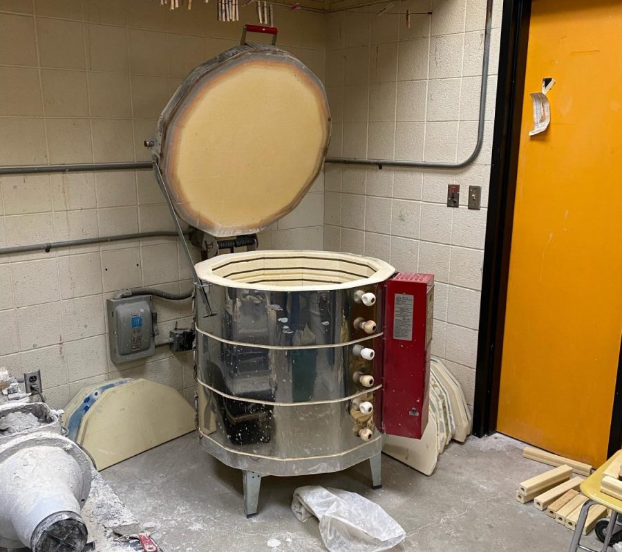 This kiln caused quite the damage and ruckus through the CFHS highschool on Friday. 