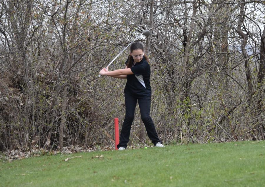 The Cannon Falls golf team left early from school  on April 27 to compete at the Cannon Falls Golf Club.