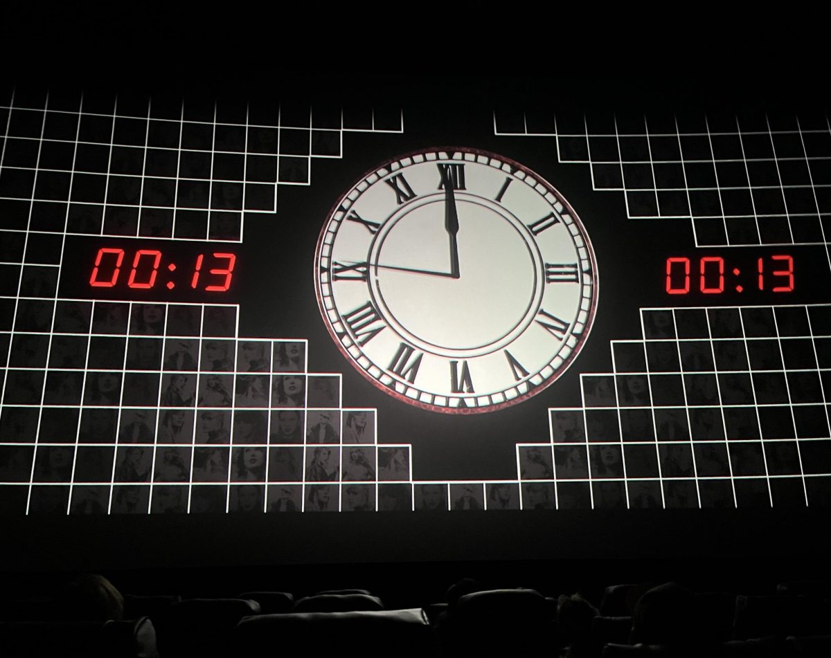 The movie began with a countdown to midnight, an homage to Swifts most recent album.