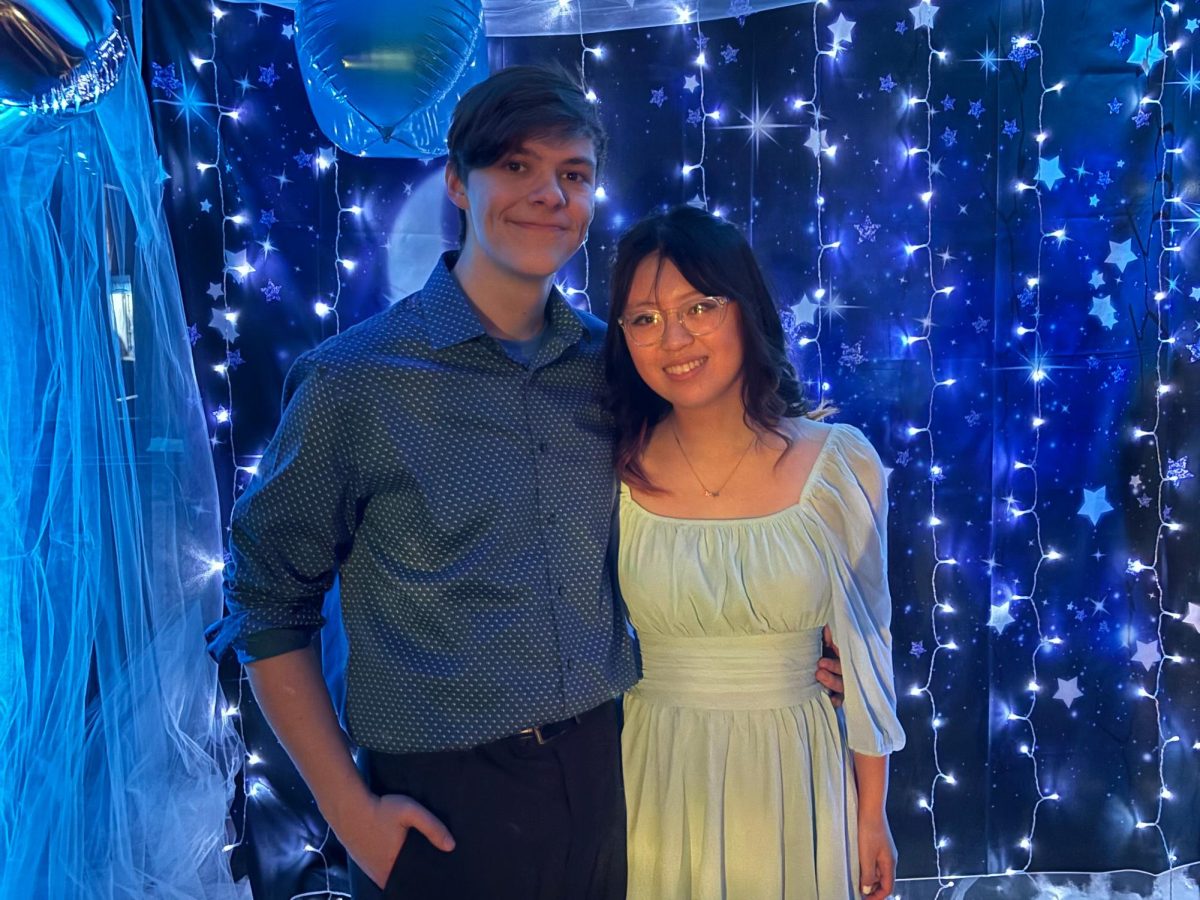 Senior Angel Zheng and her date are ready for a dancing, food, and sick beats.