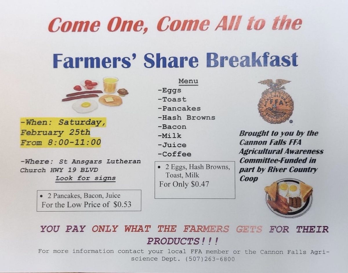 Breakfast can cost as little as $0.54 at the Farmers Share Breakfast.
