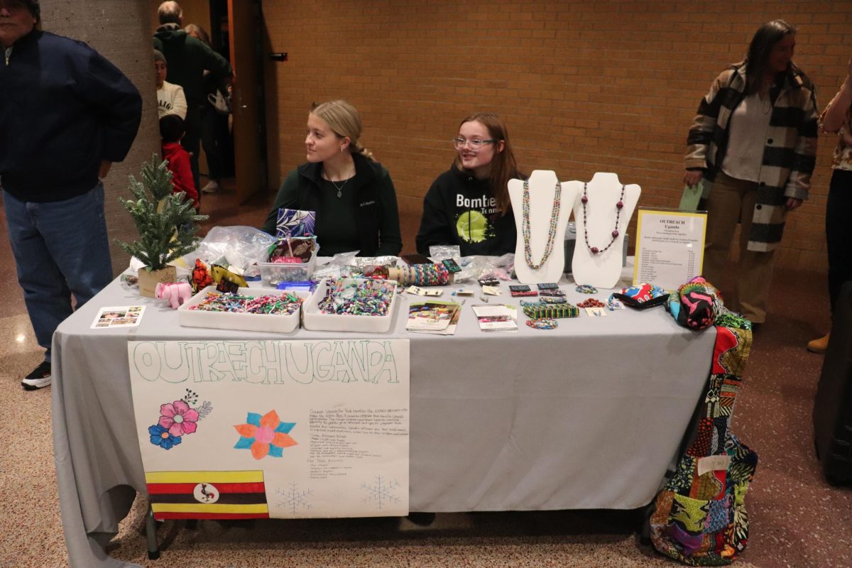 The Interact club helps with many projects including selling jewelry from Uganda. 