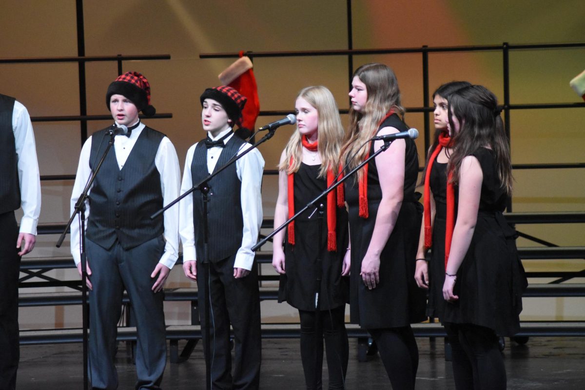 Flashback to the christmas concert where the Jazz choir performed several seasonal songs for the town.