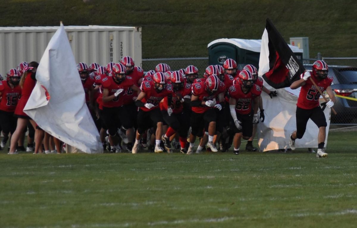 Bomber team bursts onto the field