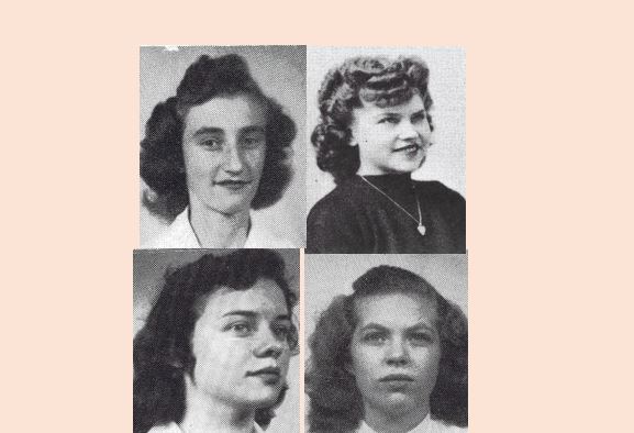 Girls' 1940s hair styles