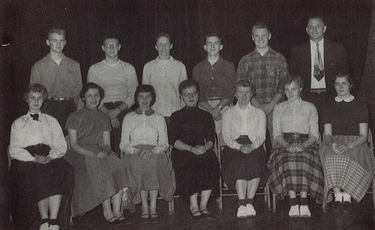 Long skirts, corduroys and sweaters dominated 50's clothing.   Photos courtesy of CFHS Cannorama