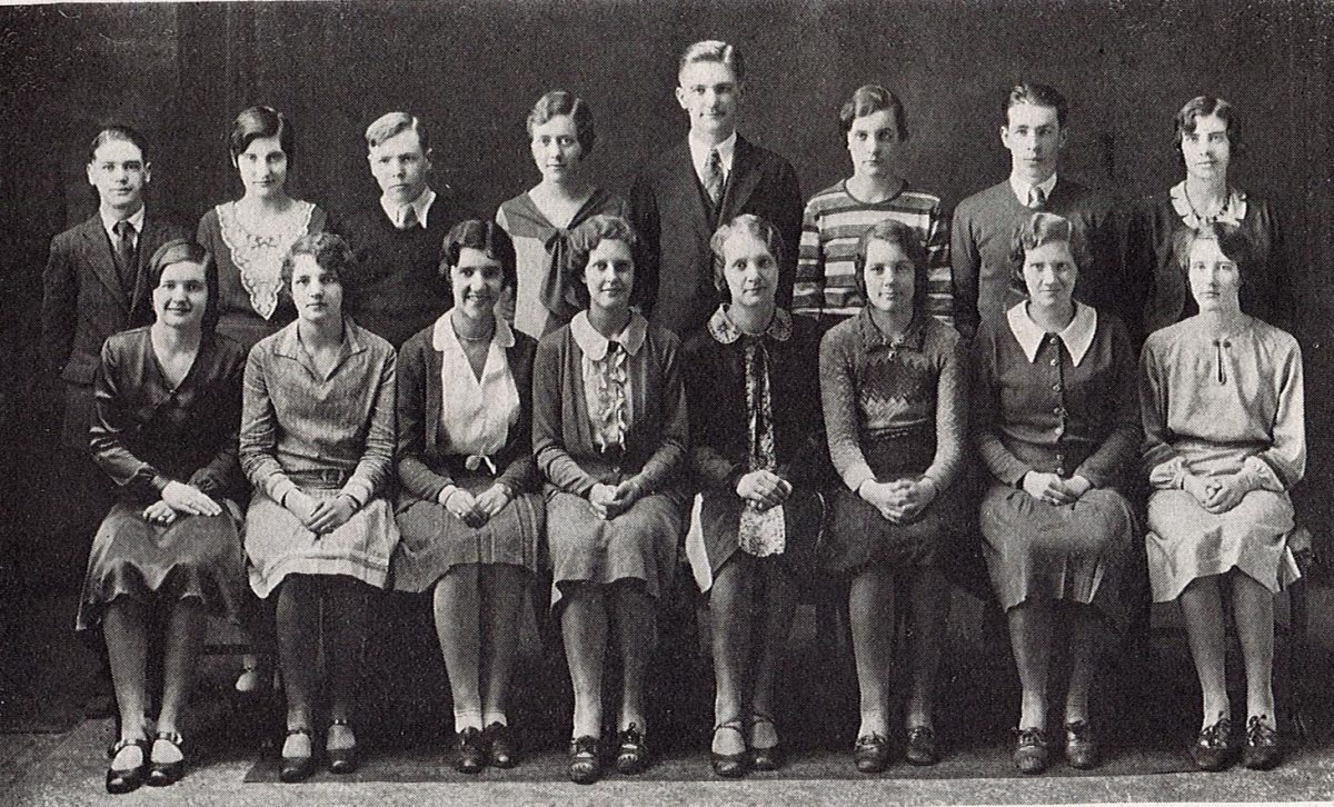 IN the 1930s, hemlines were closer to the knee and suits often gave way to sweaters.     Photos courtesy of CFHS Cannorama.