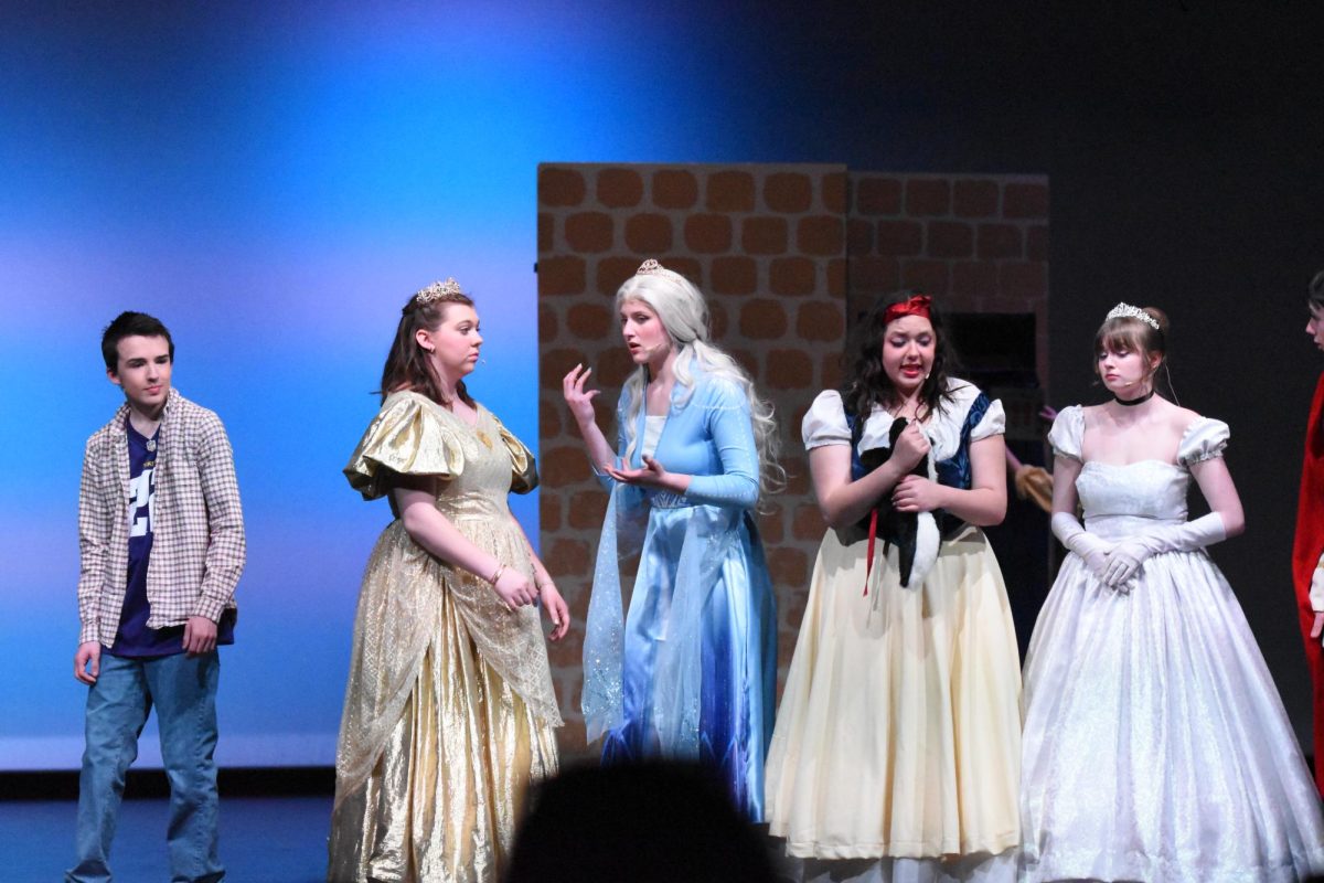 The princesses converse with each other.