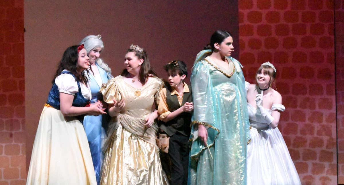 The group of princesses and the inventor.