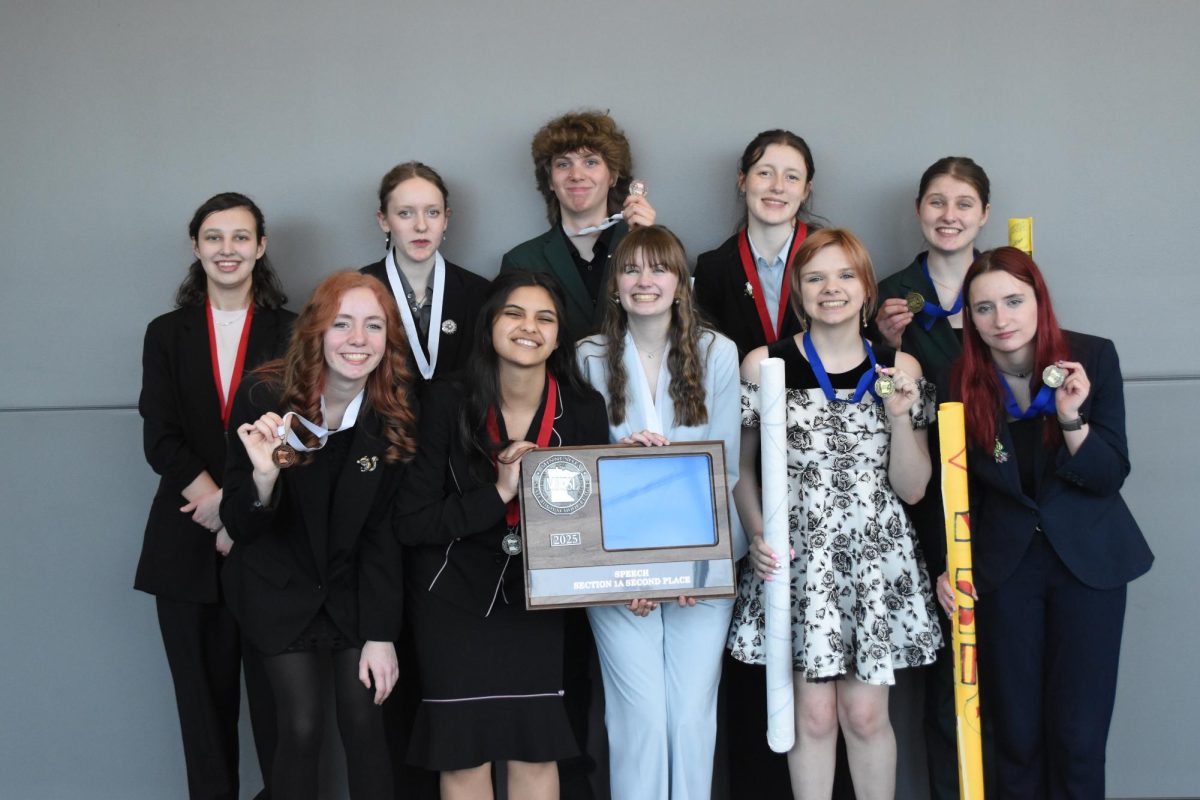 The 2025 state competitors from Cannon Falls speech