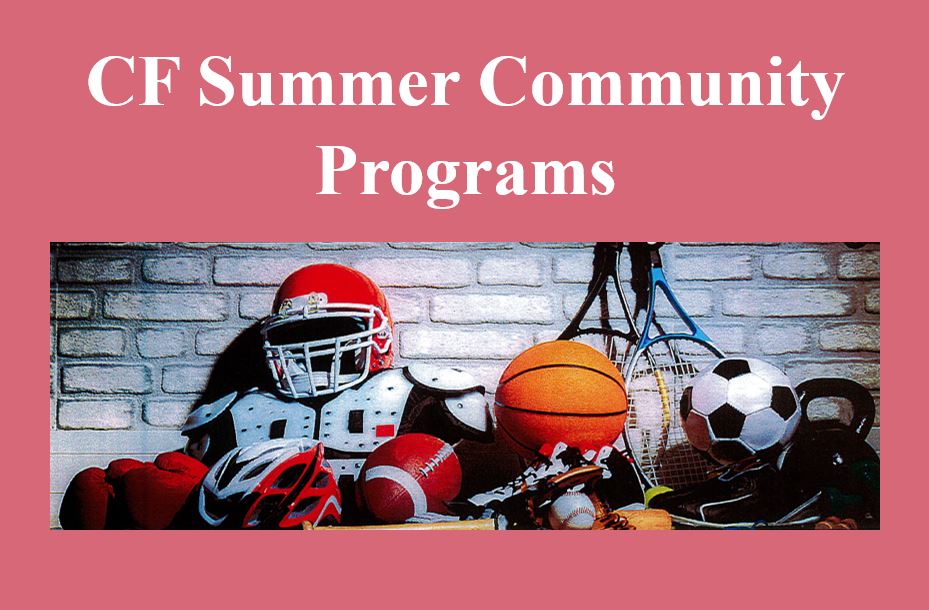 The Community Ed. office has published their summer camp offerings