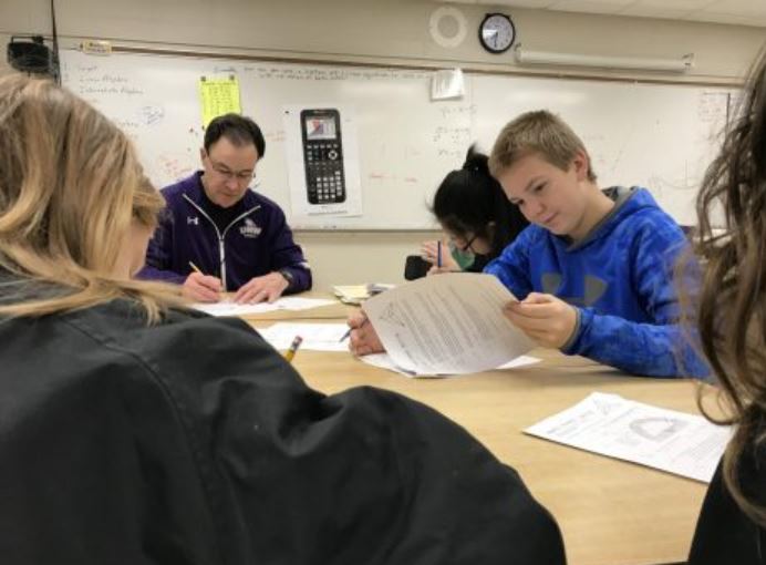 Students try to maintain concentration during their MCA tests