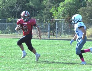8th grade football focused on improving