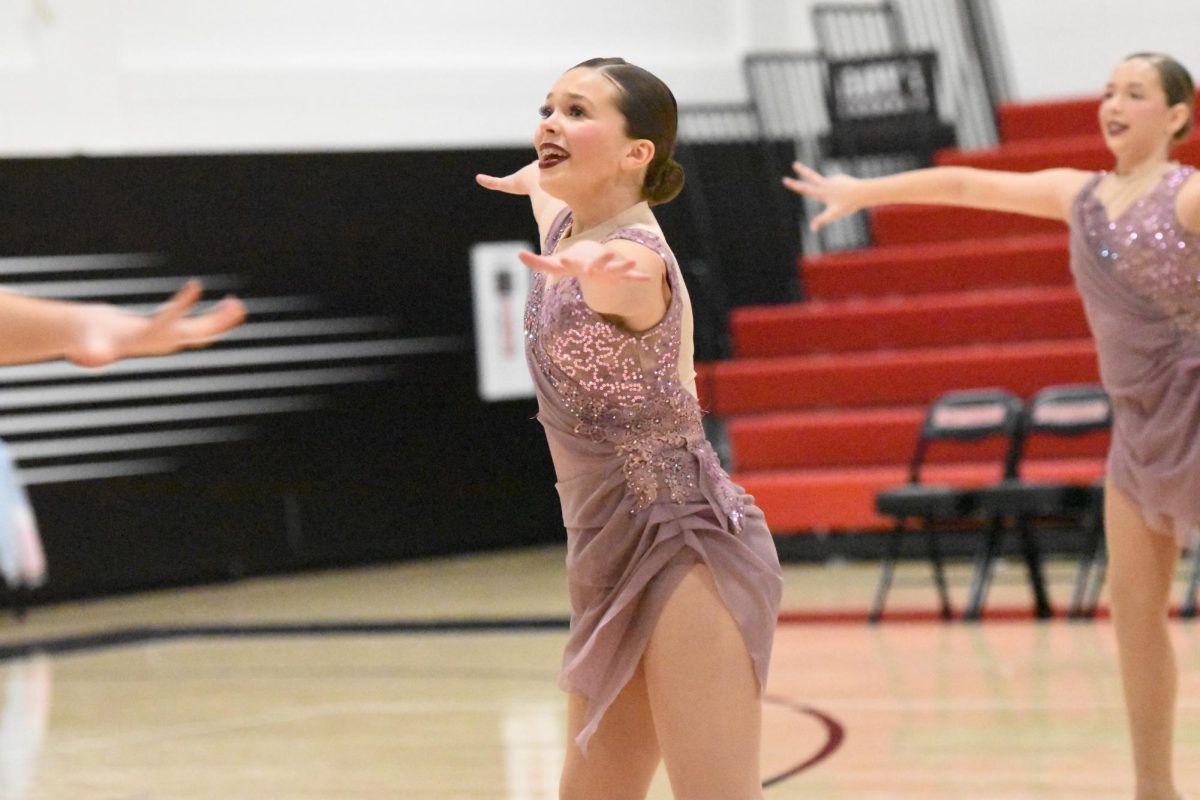 The JV dance team performs on December 6, 2025.