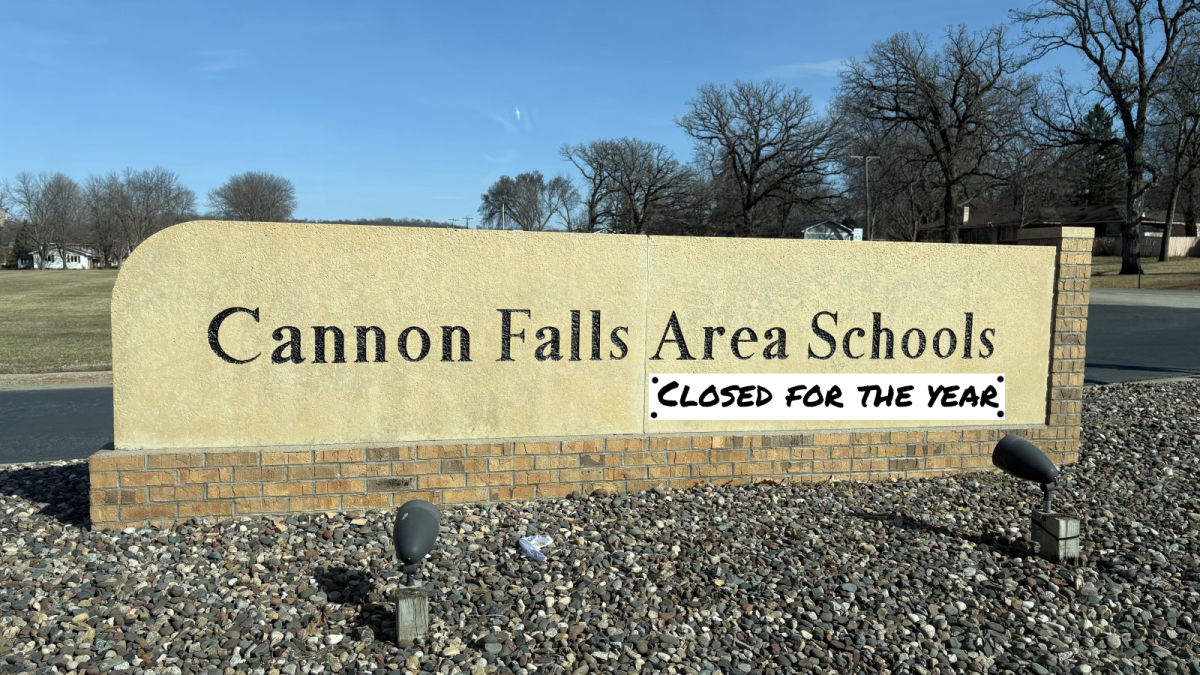 A recently captured photo of the school sign.