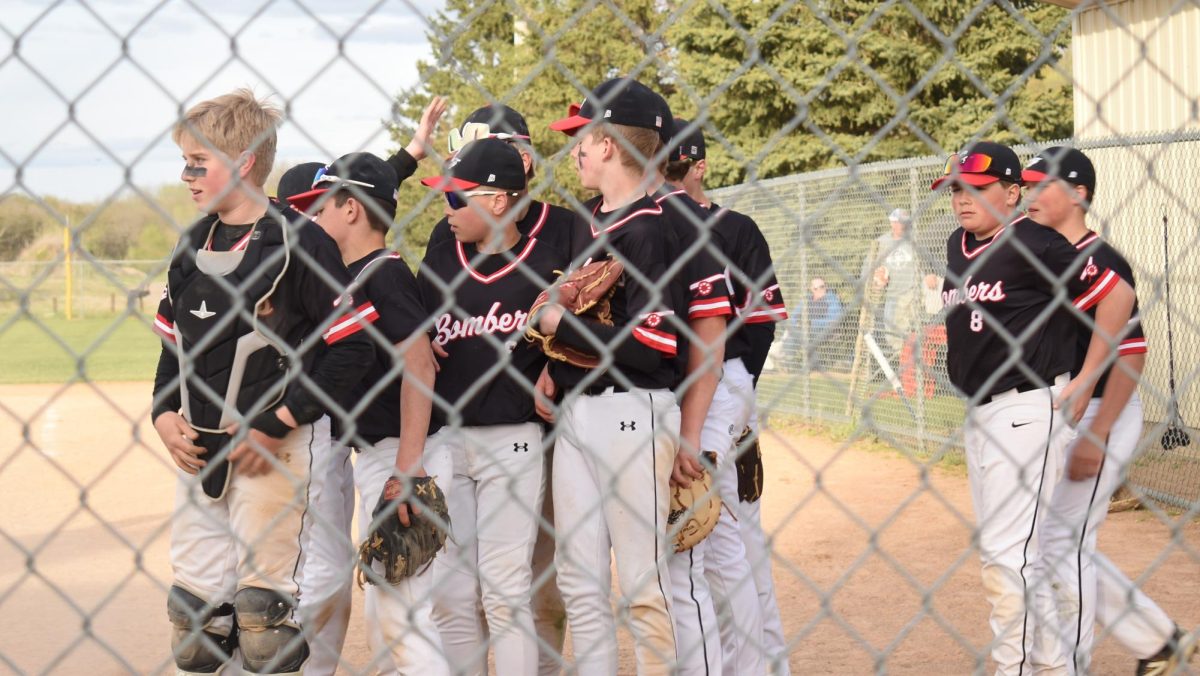The team gets together after the game.